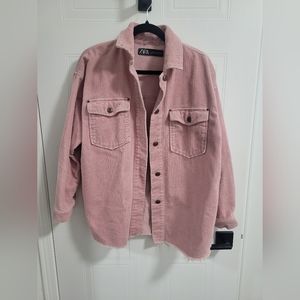Pink Zara Corduroy Jacket